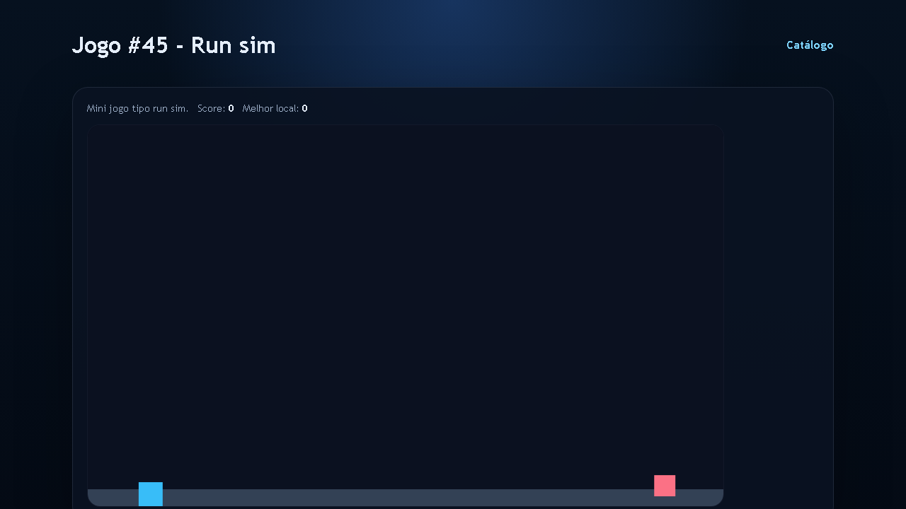 Jogo #45 - Run sim
