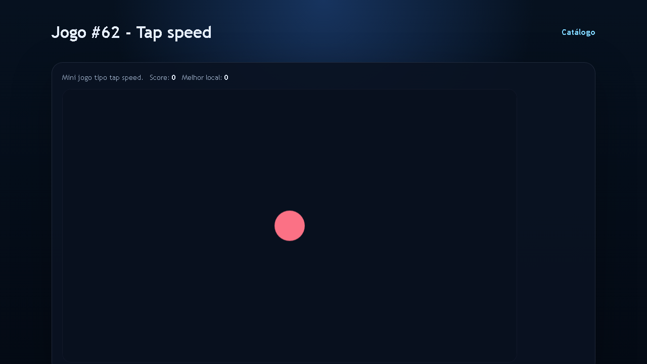 Jogo #62 - Tap speed